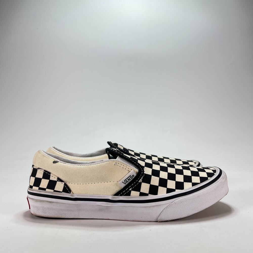 Vans Classic Black White Slip On Checkerboard Skate Shoes 507698 Unisex Size 4.5